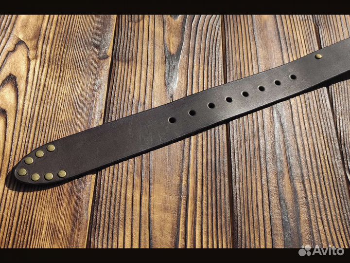 Ремень из натуральной кожи. Ручная работа