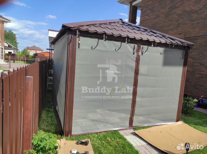 Москитные пвх сетки + мягкие окна под ключ