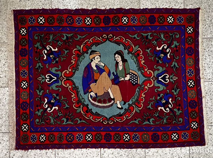 Ковер.Сюжетный сумах ручной работы.Шерсть