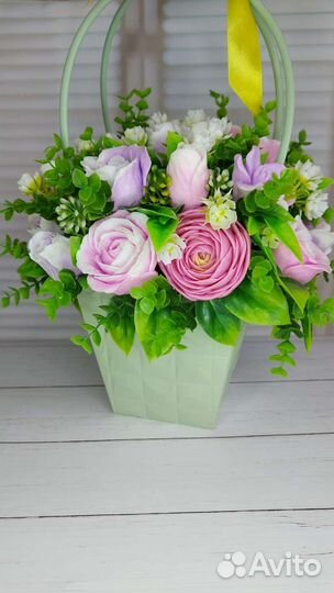 Букет из мыла ручной работы