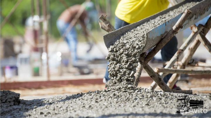 Доставка бетона миксером