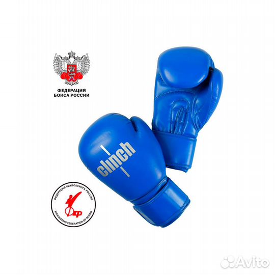 Боксерские перчатки Clinch Olimp 10унц синие