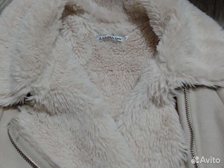 Детская дубленка-куртка демисезонная 140 размер