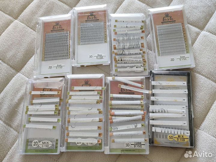 Ресницы для наращивания пучки