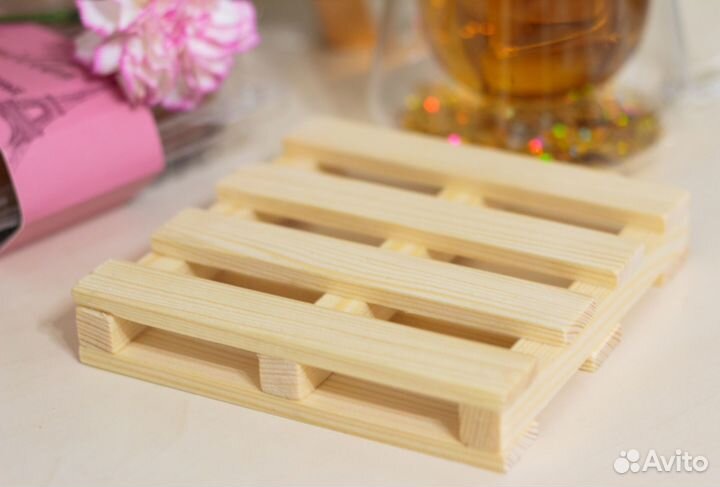 Подставка под кружку паллет