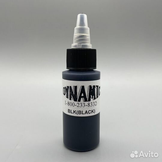Краска для тату Dynamic Black контурная