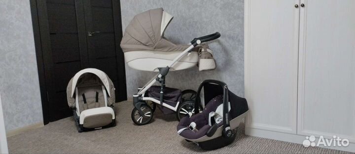 Коляска 3 в 1 bebetto tito