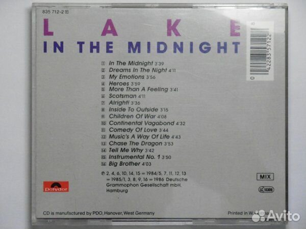 Lake – In The Midnight (1 CD)