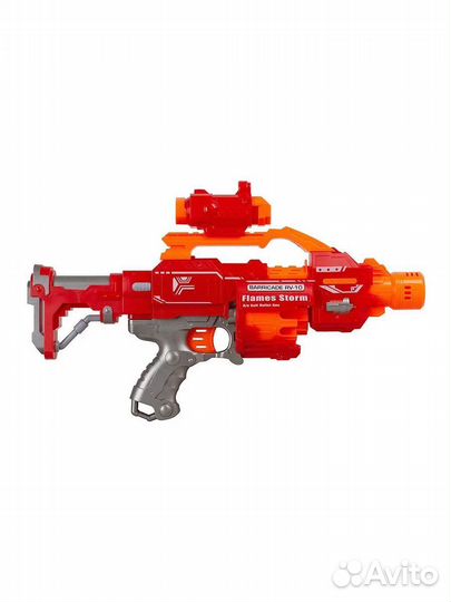 Бластер с 20 мягкими пулями и мишенью красный (7016A) B1944078