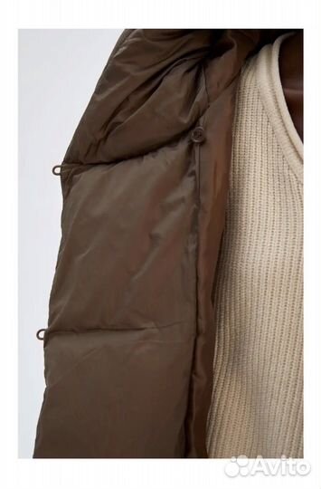 Defacto пуховик ореховый новый