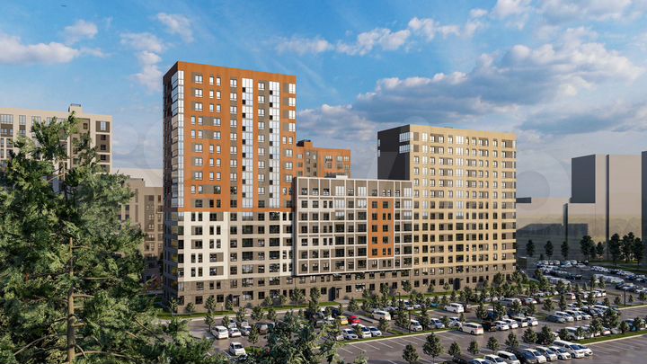 1-к. квартира, 28,7 м², 1/17 эт.