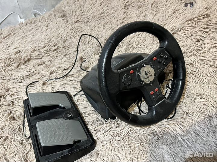 Игровой руль и педали для пк logitech