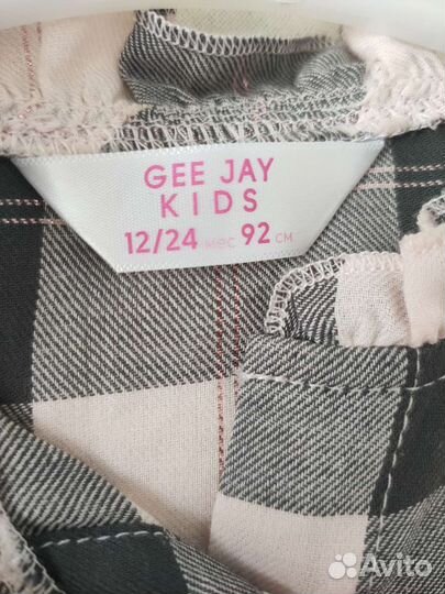 Рубашка для девочки 92