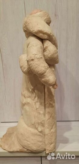 Дед мороз ватный пласмассовая снегурка СССР