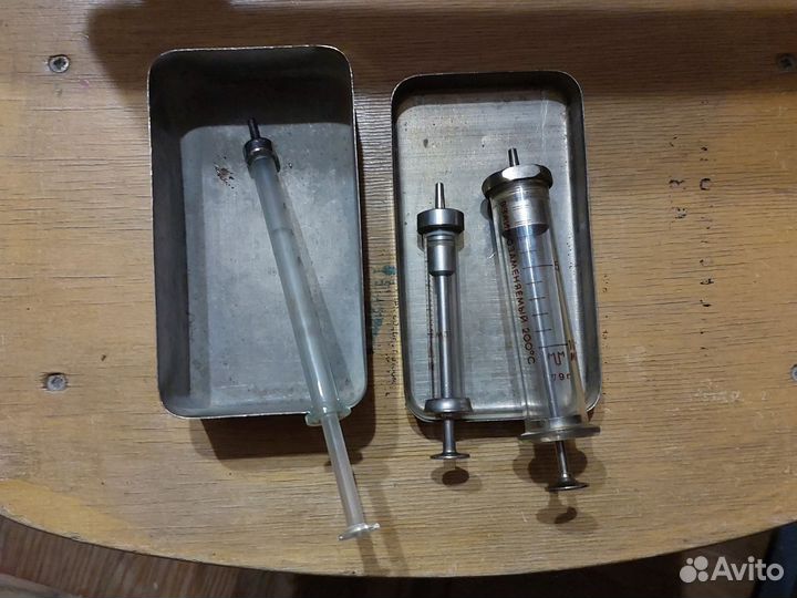 Шприцы стеклянные СССР