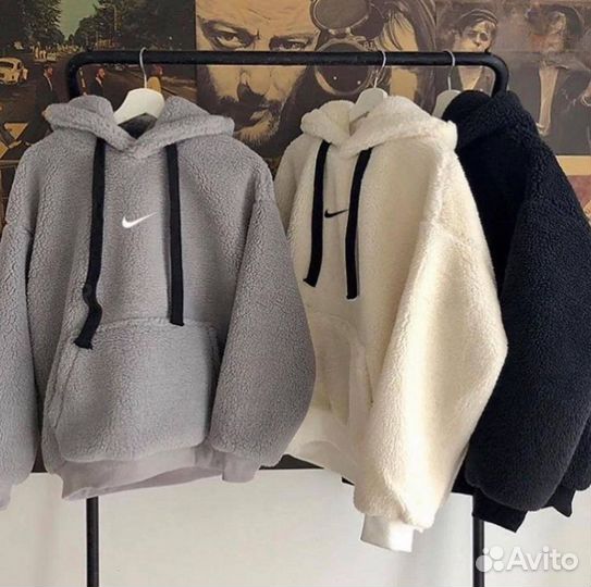 Худи / толстовка Nike барашек teddy