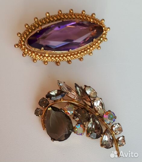 Брошь винтаж чехословакия