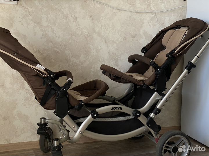 Коляска для двойни 2 в 1 zoom