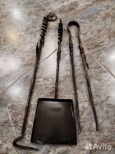 Набор кочерга совок шипцы