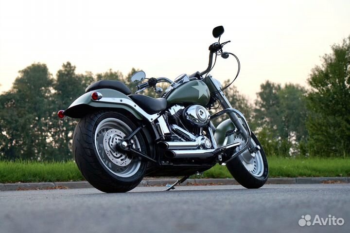 Harley-Davidson flstf Fat Boy Custom US Olive