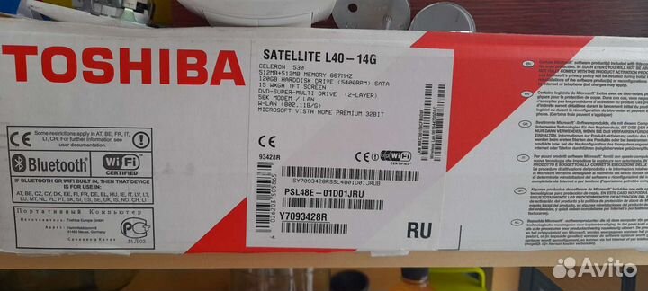 Ноутбук Toshiba Satellite L40-14G