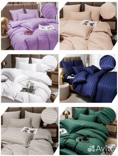 Постельное белье страйп сатин Boris