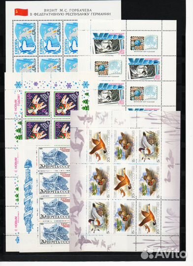 Полный год. компл. марок и блоков СССР 1989 г с мл