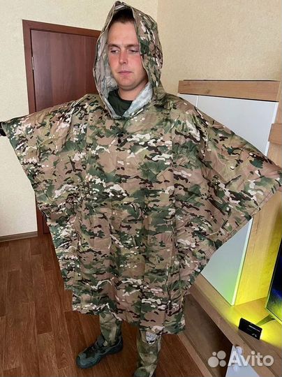 Дождевик пончо тактический (мультикам)