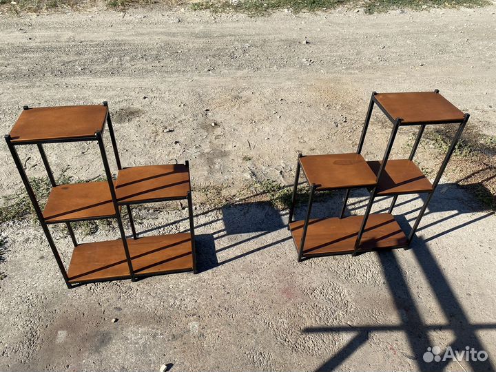 Подставка для цветов в стиле лофт