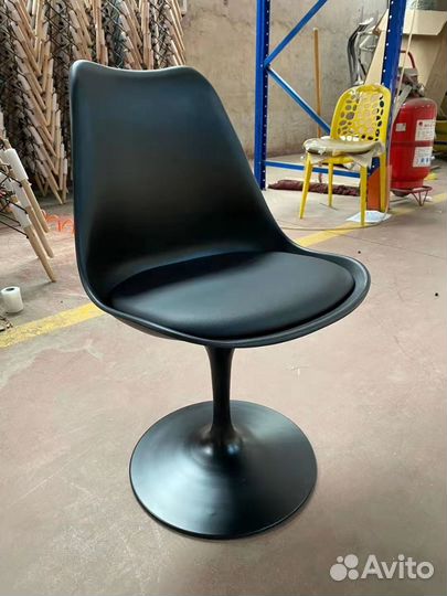 Стул eames circle поворотный 360 градусов черный