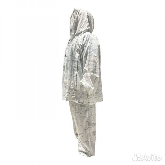 Маскхалат зимний Белый мульт. (60-62, L) с подтяжк