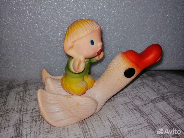 Резиновые игрушки СССР Иванушка и гусь
