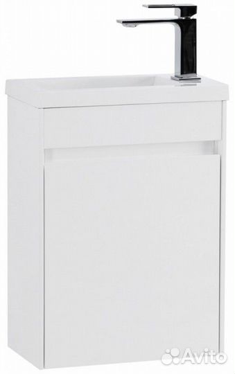 Тумба с раковиной BelBagno Pietra Mini 40L Bianco Lucido