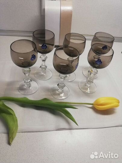Фужеры-рюмка СССР цветное стекло