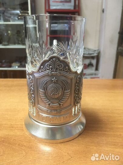 Подстаканник с стаканом