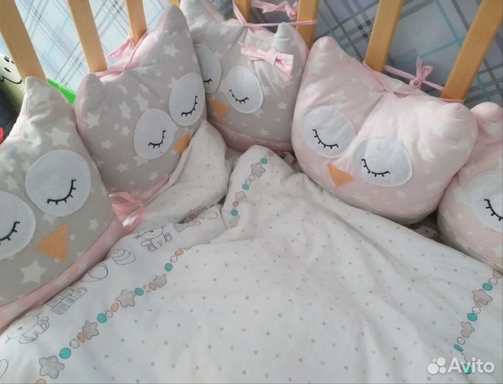 Бортики в детскую кроватку