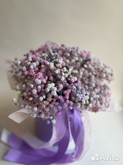 Букет из гипсофилы цветы