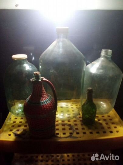 Бутыль стеклянная 20 литров, 10 литров, 3, 4, 5л