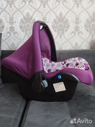 Автолюлька от 0 до 13 кг с анатомическим вклыдышем