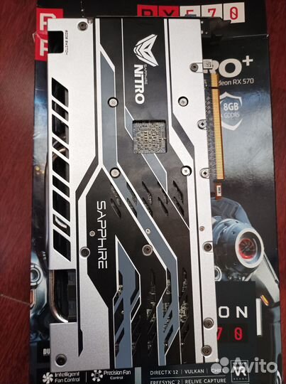 Видеокарта AMD sapphire nitro Radeon RX 570 8 гб