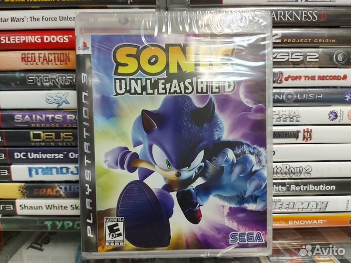 Sonic Unleashed PS3 (новые запакованные)