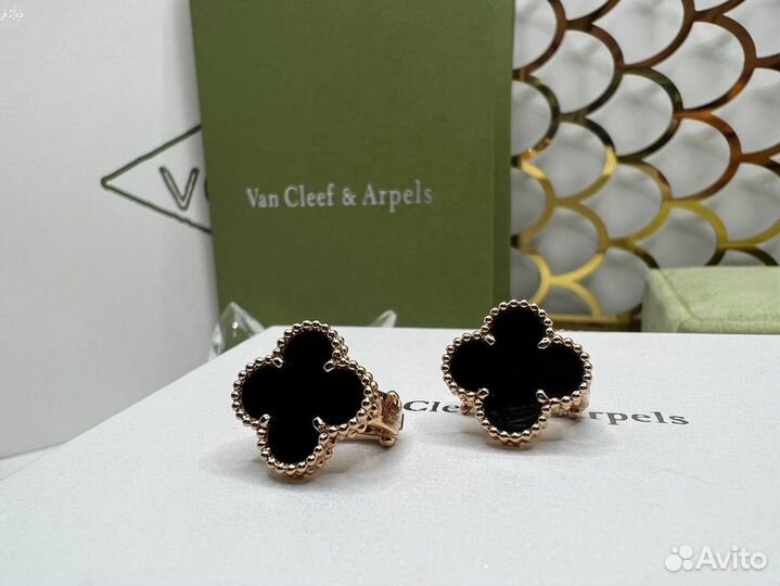 Серьги van cleef