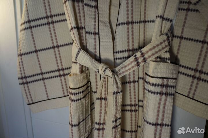 Халат 58 мужской вафельный