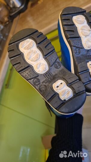 Резиновые сапожки с утеплённым носком 23р