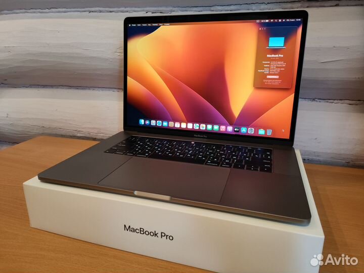 Macbook Pro 15 2019 i9(8 ядер) /16/512 232 цикла