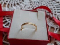 Обручальное кольцо с бриллиантами, размер 20.0