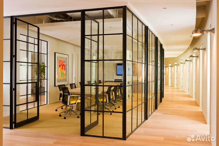 Стеклянные перегородки