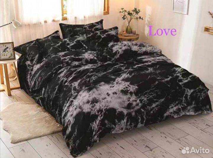 Белье постельное поплин евро Фабричный Китай