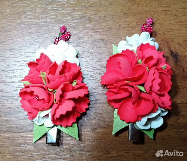 Заколка для волос ручной работы