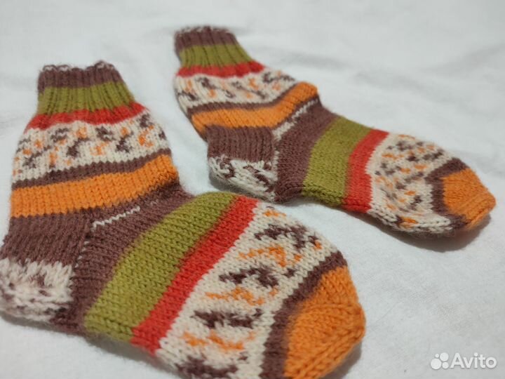 Носки детские вязаные ручной работы